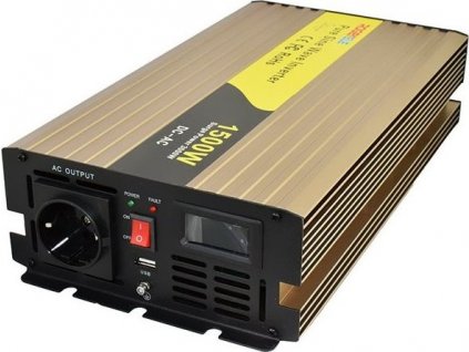 ROGERELE Sinusový měnič napětí REP1500-12, 1500W, 12V, USB port