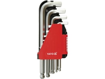 Sada klíčů imbus s kuličkou 10 ks delší