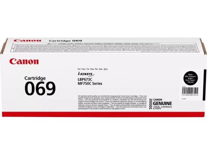 Canon originální toner Cartridge 069 BK černý, MF752Cdw, 754Cdw, LBP673Cdw, kapacita 2 100 stran