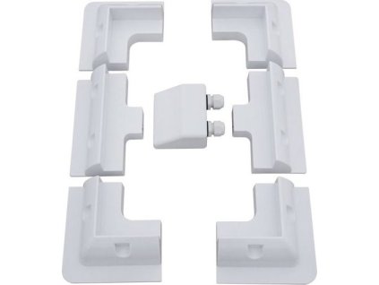 Solarmi držáky ABS pro solární panely na karavan s průchodkou - bílé (7ks sada)