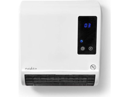 NEDIS koupelnový ohřívač/ spotřeba 2000 W/ nastavitelný termostat/ 2 tepelné režimy/ IP22/ dálkové ovládání/ bílý