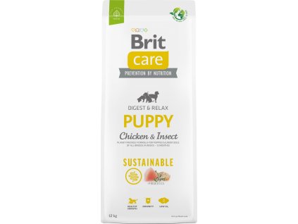 Brit Care Dog Sustainable Puppy - chicken and insect, 12kg