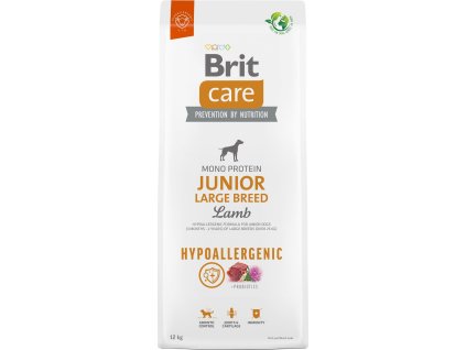 Brit Care Dog Hypoallergenic Junior Large Breed - lamb and rice, 12kg