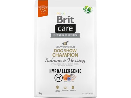 Brit Care Dog Hypoallergenic Dog Show Champion - salmon and herring, 3kg