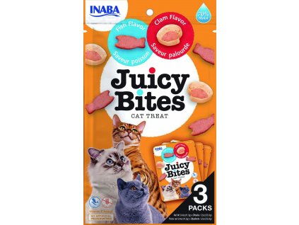 Inaba cat Juicy Bites - ryba, škeble 33,9g