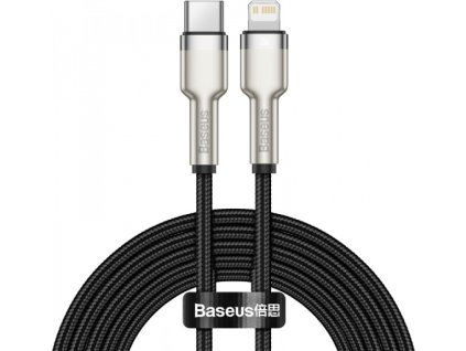 Baseus Cafule Series nabíjecí / datový kabel USB-C na Lightning PD 20W 2m, černá