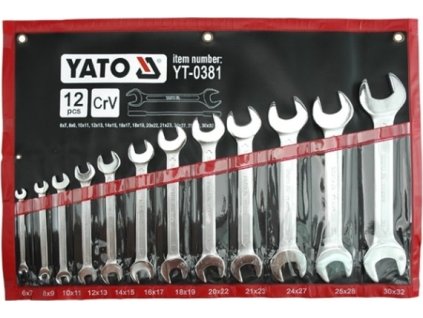 Sada klíčů plochých 12 ks 6 - 32 mm