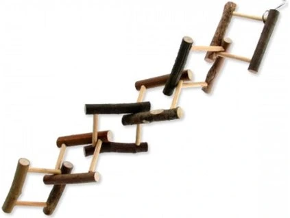 Ptačí hračka BJ dřevěná proplétaná 14x55cm