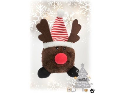 Vánoční plyšový míček Santa Claus/Sob/Sněhulák 18–29 cm