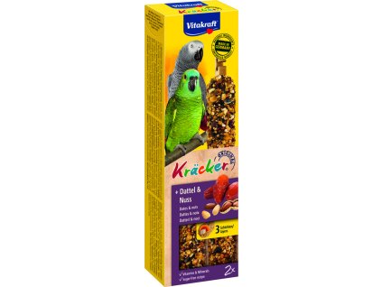 Kräcker tyč. velký papoušek datle+ořech 2ks (kusy kusů)