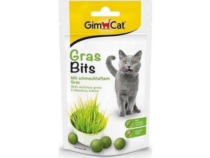 Gras Bits 65tabl.s trávou pro kočky 40g