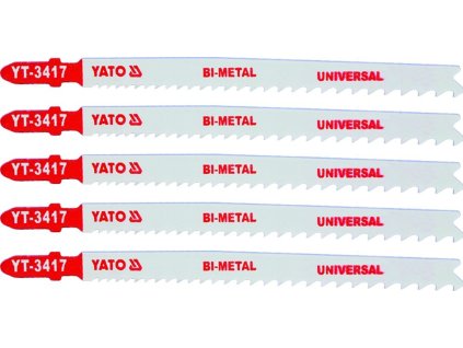 List pilový do přímočaré pily 130 mm UNI TPI10-5 5 ks Bi-Metal
