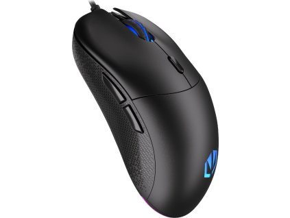 Endorfy Gem Plus/Herní/Optická/Pro praváky/19 000 DPI/Drátové USB-A/Černá