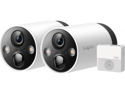 TP-Link Tapo C420S2 - venkovní Wire-Free 4Mpx Security kamera, Full-Color, mikrofon, IR15m,  2x Tapo C420 + 1 H200