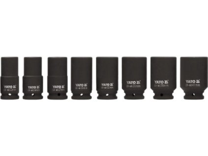 Sada nástavců 3/4" rázové šestihranné hluboké 8 ks CrMo