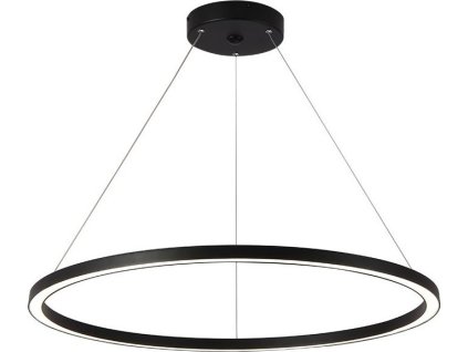 IMMAX NEO FINO SMART závěsné svítidlo 1 kruh, 80cm, 60W, černé, Zigbee 3.0, TUYA