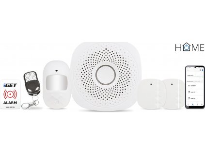 iGET HOME X1 - Inteligentní Wi-Fi alarm, v aplikaci i ovládání IP kamer a zásuvek, Android, iOS