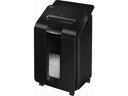 FELLOWES skartovač AutoMax 100 M/ křížový mikrořez 4x10 mm/ objem koše 23 l/ stupeň utajení P-4 (důvěrné)/ černý