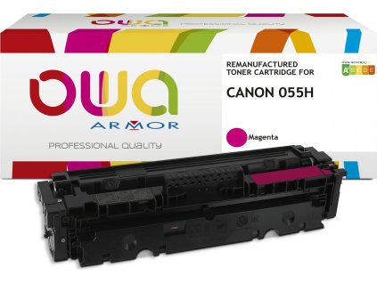 OWA Armor toner kompatibilní s Canon CRG-055H M, 5900st, červená/magenta