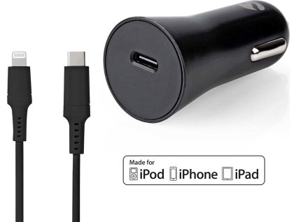 Nabíječka do auta | 20 W | 1.67 / 2.22 / 3.0 A | Počet výstupů: 1 | Typ portu: USB-C™ | Lightning 8-Pin (Volný) | 1.00 m | Automatická Volba Napětí