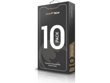 RhinoTech tvrzené 2.5D sklo 10Pack pro Apple iPhone 14 Pro 6.1