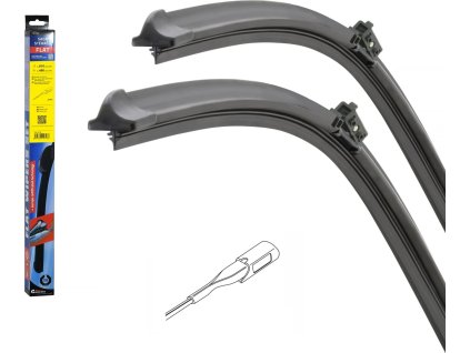 Stěrače FLAT SET (SLIDE) 610+480mm