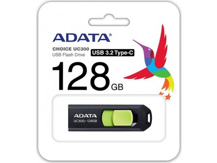 ADATA UC300/128GB/USB 3.2/USB-C/Černá