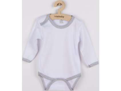 Kojenecké body New Baby s šedým lemem 86 (12-18m)