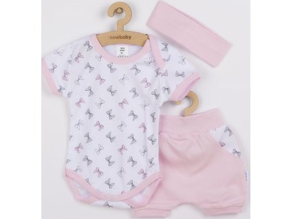 3-dílná letní bavlněná souprava New Baby Perfect Summer růžová 92 (18-24m)