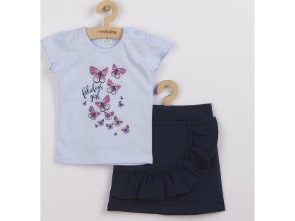 Kojenecké tričko se sukýnkou New Baby Butterflies modrá 80 (9-12m)