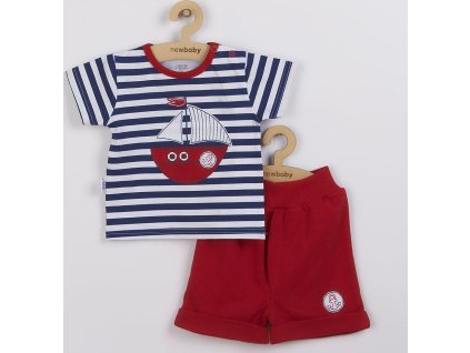 Kojenecká souprava tričko a kraťásky New Baby Marine 62 (3-6m)