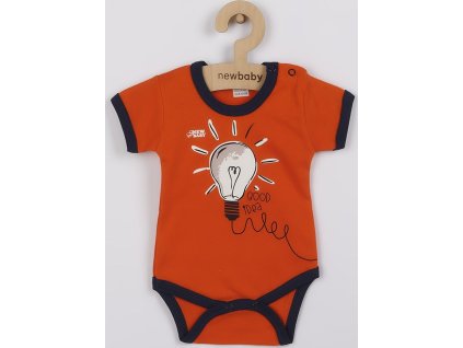 Kojenecké bavlněné body s krátkým rukávem New Baby skvělý nápad 62 (3-6m)