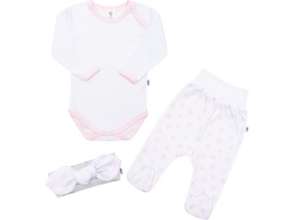 3-dílná bavlněná kojenecká souprava New Baby Lili 80 (9-12m)