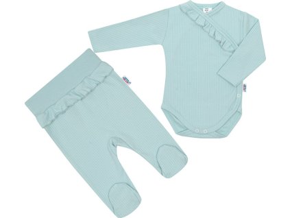 2-dílná kojenecká souprava New Baby Stripes ledově modrá 80 (9-12m)