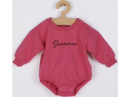 Kojenecké teplákové body baggy Koala Dreamer tmavě růžová 68 (4-6m)