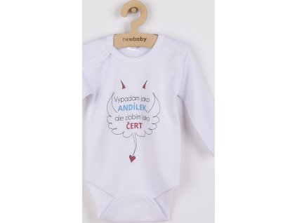 Body s potiskem New Baby Vypadám jako ANDÍLEK, ale zlobím jako ČERT 50
