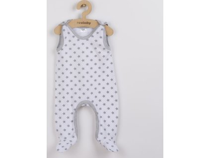 Kojenecké dupačky New Baby Classic II šedé s hvězdičkami 50