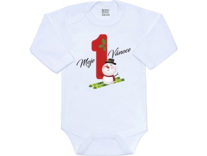 Body s potiskem New Baby Moje první Vánoce 80 (9-12m)