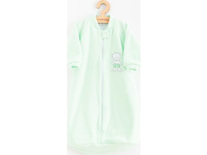 Kojenecký froté spací pytel New Baby medvídek mátový 80 (9-12m)