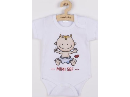 Body s potiskem New Baby MIMI ŠÉF 80 (9-12m)