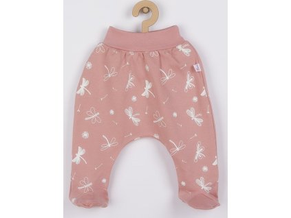 Kojenecké bavlněné polodupačky Koala Vážka vintage růžové 74 (6-9m)