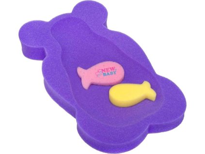 Pěnová podložka maxi New Baby BASIC medvěd fialová