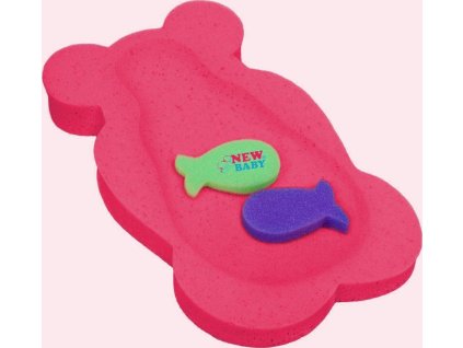 Pěnová podložka maxi New Baby BASIC medvěd červená