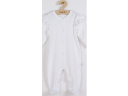 Kojenecký bavlněný overal New Baby Practical bílý holka 92 (18-24m)