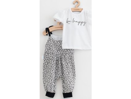 2-dílná letní dívčí souprava New Baby Be Happy 56 (0-3m)
