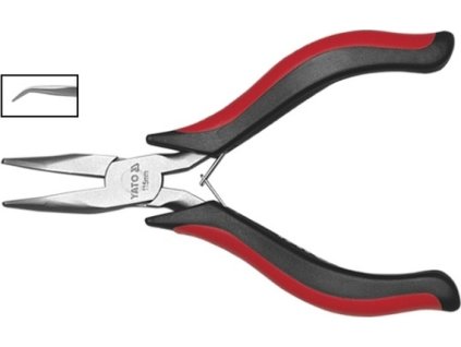 Kleště prodloužené ohnuté 115 mm mini
