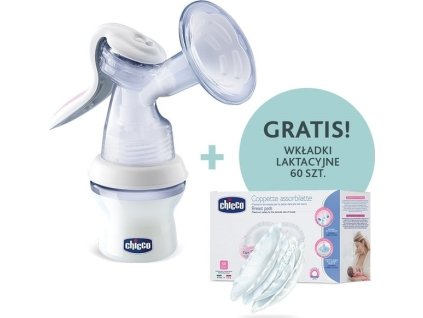 Manuální odsávačka mateřského mléka + prsní vložky 60ks 069156