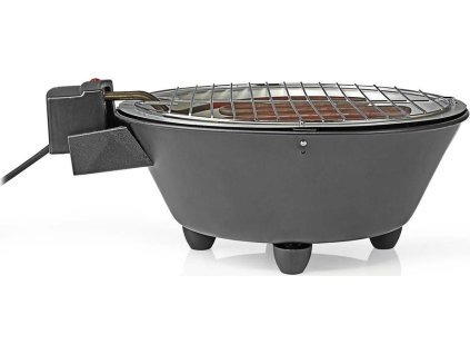 NEDIS elektrický gril/ oválný/ grilovací plocha 30 cm/ výkon 1250 W/ kov/ černý