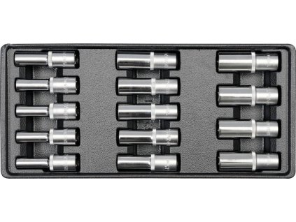 Vložka do zásuvky - klíče nástrčné hluboké 8-21mm 14ks