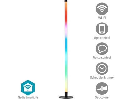 Světlo SmartLife Mood Light | Wi-Fi | Tube | 180 lm | RGBIC / Teplé až chladné bílé | 2700 - 6500 K | 10 W | Kov / Silikon | 1 kusů